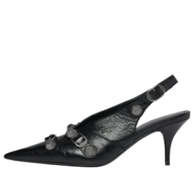 Escarpins à bride arrière Cagole 70 mm « Black » 714251WAD4E1081
