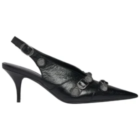 Escarpins à bride arrière Cagole 70 mm « Black » 714251WAD4E1081