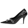 Escarpins Cagole 90 mm « Black Arena Lambskin » 714252WAD4E1081