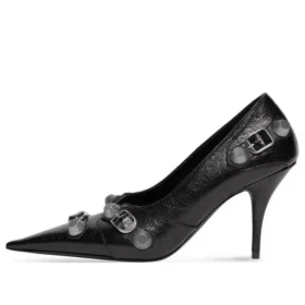 Escarpins Cagole 90 mm « Black Arena Lambskin » 714252WAD4E1081