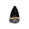 Escarpins Square Knife BB 60 mm « Cuir d&rsquo;agneau noir brillant » 694739WBD821080