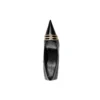 Escarpins Square Knife BB 80 mm « Cuir d&rsquo;agneau noir brillant » 694712WBD821080