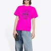 FW21 à manches courtes rose-rouge 661705TKVE16817