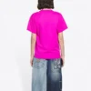 FW21 à manches courtes rose-rouge 661705TKVE16817