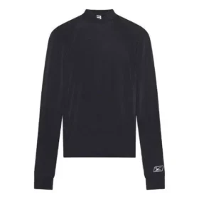 FW21 T-shirt de sport slim à manches longues noir 6617534B0B11077