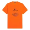 FW21 T-shirt à manches courtes ajusté et élastique, orange 661705TKVH57513