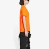 FW21 T-shirt à manches courtes ajusté et élastique, orange 661705TKVH57513