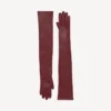 Gants longs pour femme, couleur bordeaux Gants longs pour femme, couleur bordeaux