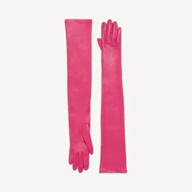 Gants longs pour femme, couleur rose Gants longs pour femme, couleur rose