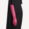 Gants longs pour femme, couleur rose
