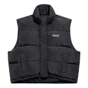 Gilet matelassé « Political Campaign Cocoon » « Noir » 762769TYD361000
