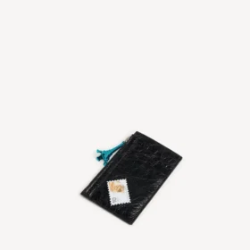 Grand porte-monnaie et porte-cartes long pour homme, noir/multicolore