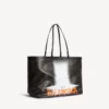 Grand sac cabas Select pour femme, noir/orange
