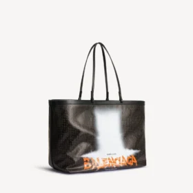 Grand sac cabas Select pour femme, noir/orange