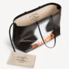 Grand sac cabas Select pour femme, noir/orange