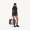 Grand sac cabas Select pour femme, noir/orange