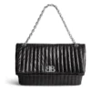 Grand sac à chaîne matelassé Monaco « Noir » 7659332AASE1000