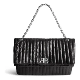 Grand sac à chaîne matelassé Monaco « Noir » 7659332AASE1000