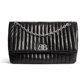 Grand sac à chaîne matelassé Monaco « Noir » 7659332AASE1000