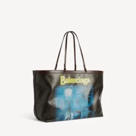 Grand sac fourre-tout Select pour femme, noir/jaune