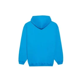 Haut à capuche à manches longues Balenciaga FW21 avec logo, bleu, pour homme 570811TIV557560 Haut à capuche à manches longues Balenciaga FW21 avec logo, bleu, pour homme 570811TIV557560