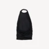 Haut drapé pour femme, noir Haut drapé pour femme, noir
