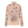 Haut à manches longues Tat « Beige clair » 7928434E1B59500