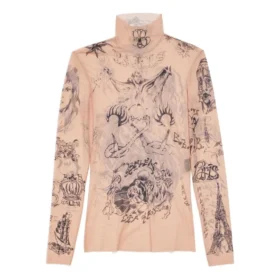 Haut à manches longues Tat « Beige clair » 7928434E1B59500