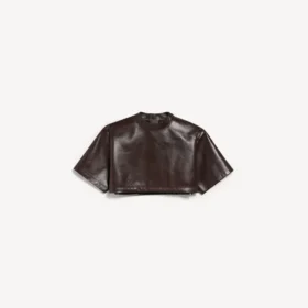 Haut ultra-court pour femme, couleur marron