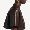 Haut ultra-court pour femme, couleur marron Haut ultra-court pour femme, couleur marron