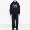 Homme Balenciaga Imprimé Logo Portrait Noir 620973TIVA21000