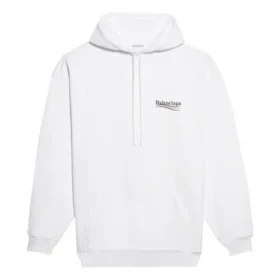 Homme Balenciaga Logo de Political Campaign Blanc 600583TIV539040