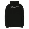 Homme Balenciaga SS21 Coton Grand sweat à capuche à manches longues Noir 620973TKV871070