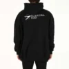 Homme Balenciaga SS21 Coton Grand sweat à capuche à manches longues Noir 620973TKV871070