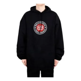 Hommes Balenciaga Noir Imprimé Slogan Noir 641679TJV771000