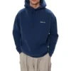 Hoodie Balenciaga pour homme, version ample, doublé polaire, manches longues, bleu 570811TJV854866