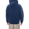 Hoodie Balenciaga pour homme, version ample, doublé polaire, manches longues, bleu 570811TJV854866