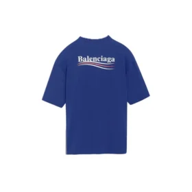 Imprimé « Political Campaign » – Version grande taille – Manches courtes – Bleu roi 518213TAV444540