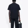 Imprimé portrait du groupe, logo rétro, manches courtes, unisexe, noir 612965TIVA11000