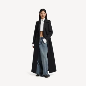 Jean baggy pour femme à entrejambe bas, bleu vintage délavé