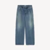 Jean baggy pour homme bleu foncé