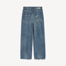 Jean baggy pour homme bleu foncé