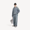 Jean baggy pour homme à motif « Denim Stitch » en bleu foncé