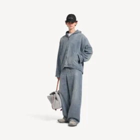 Jean baggy pour homme à motif « Denim Stitch » en bleu foncé