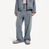Jean baggy pour homme à motif « Denim Stitch » en bleu foncé