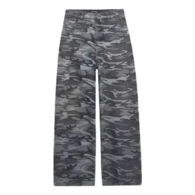 Jean camouflage à jambes larges « Gris » 641456TJW551055