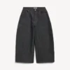 Jean pour homme à coupe arrondie, couleur indigo brut