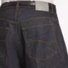 Jean pour homme à coupe arrondie, couleur indigo brut