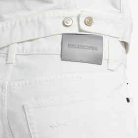 Jean slim pour homme, blanc