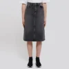 Jupe trapèze FW21 « Denim gris délavé » 646913TBP477767